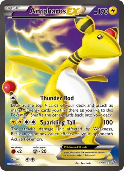 Pokémon-Karte Ampharos EX 087/098