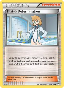 Pokémon-Karte Misty's Determination 104/122