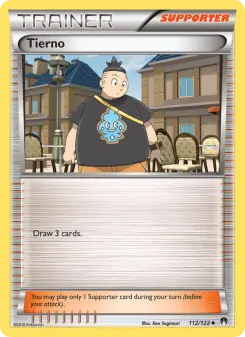 Pokémon-Karte Tierno 112/122