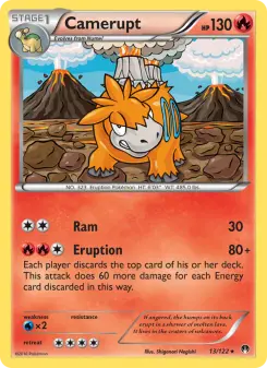 Pokémon-Karte Camerupt 013/122