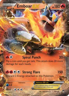 Pokémon-Karte Emboar EX 014/122