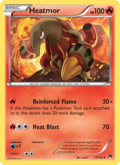 Pokémon-Karte Heatmor 015/122