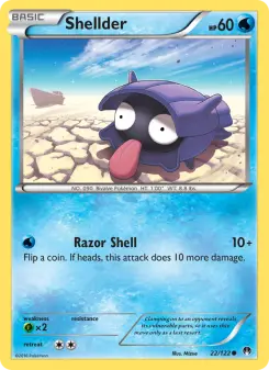 Pokémon-Karte Shellder 022/122