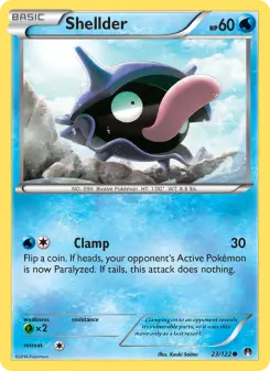 Pokémon-Karte Shellder 023/122