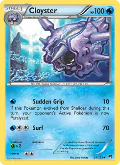 Pokémon-Karte Cloyster 024/122