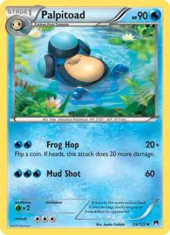 Pokémon-Karte Palpitoad 034/122