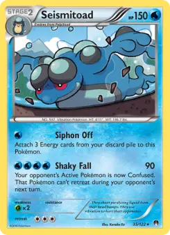 Pokémon-Karte Seismitoad 035/122