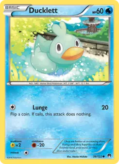 Pokémon-Karte Ducklett 036/122