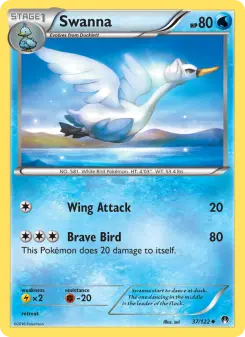 Pokémon-Karte Swanna 037/122