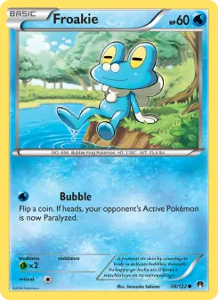 Pokémon-Karte Froakie 038/122