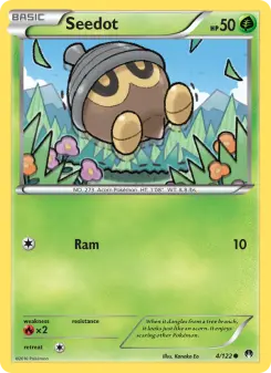Pokémon-Karte Seedot 004/122