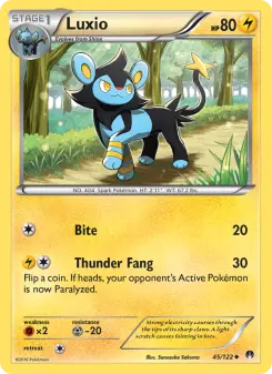 Pokémon-Karte Luxio 045/122