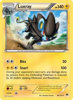 Pokémon-Karte Luxray 046/122