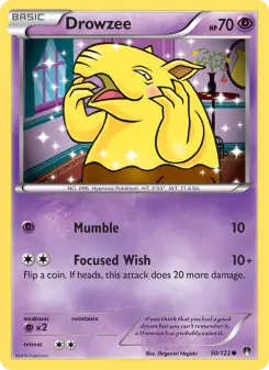 Pokémon-Karte Drowzee 050/122