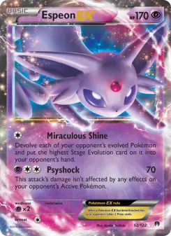 Pokémon-Karte Espeon EX 052/122