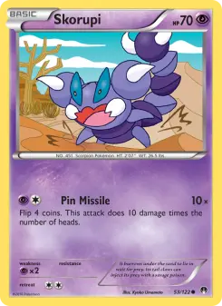 Pokémon-Karte Skorupi 053/122