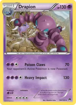 Pokémon-Karte Drapion 054/122