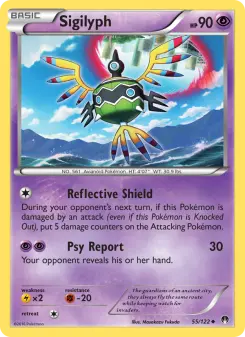 Pokémon-Karte Sigilyph 055/122