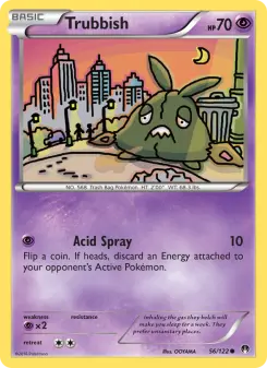 Pokémon-Karte Trubbish 056/122