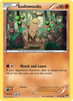 Pokémon-Karte Sudowoodo 067/122