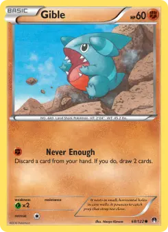 Pokémon-Karte Gible 068/122