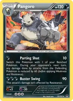 Pokémon-Karte Pangoro 075/122