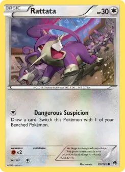 Pokémon-Karte Rattata 087/122
