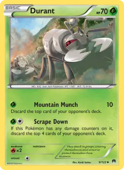 Pokémon-Karte Durant 009/122
