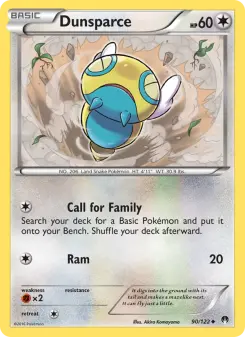 Pokémon-Karte Dunsparce 090/122