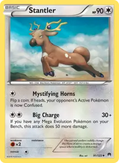 Pokémon-Karte Stantler 091/122