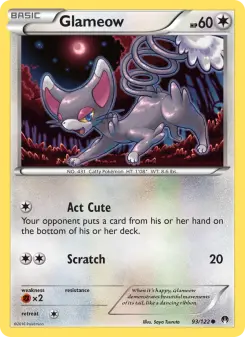 Pokémon-Karte Glameow 093/122