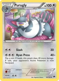 Pokémon-Karte Purugly 094/122