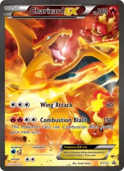 Pokémon-Karte Glurak EX XY121