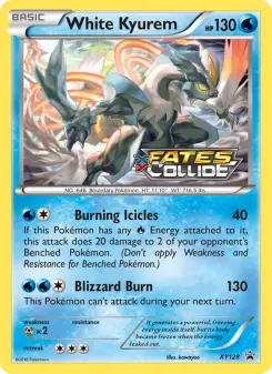 Pokémon-Karte Weißes Kyurem XY128