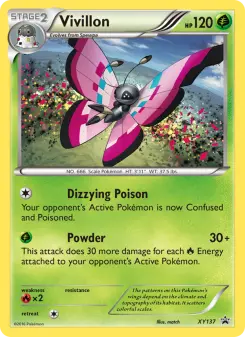 Pokémon-Karte Vivillon XY137