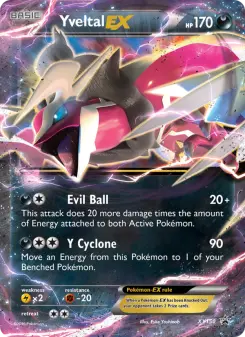 Pokémon-Karte Yveltal EX XY150