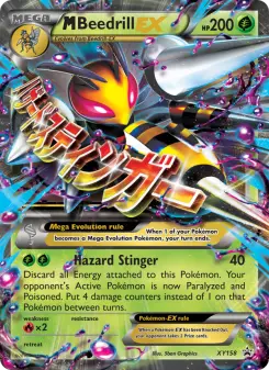Pokémon-Karte M Bibor-EX XY158