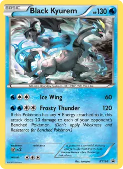 Pokémon-Karte Schwarzes Kyurem XY160