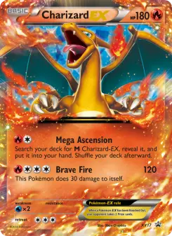 Pokémon-Karte Glurak EX XY17