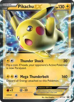 Pokémon-Karte Pikachu-EX XY174