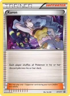 Pokémon-Karte Karen XY177