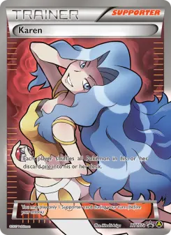 Pokémon-Karte Karen XY177a