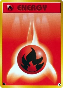 Pokémon-Karte Basic Fire Energy - 8 8.0