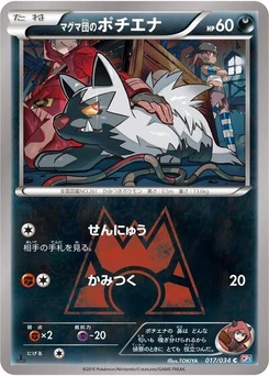 Pokémon-Karte Team Magma's Poochyena 017/034