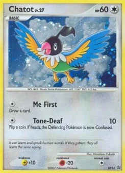 Pokémon-Karte Chatot Lv.27 014/000