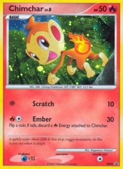 Pokémon-Karte Chimchar Lv.8 002/000