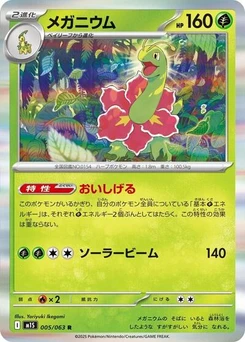 Pokémon-Karte Meganium 005/063
