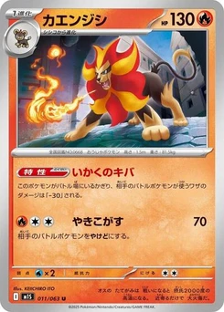 Pokémon-Karte Pyroar 011/063