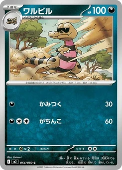 Pokémon-Karte Krokorok 054/080