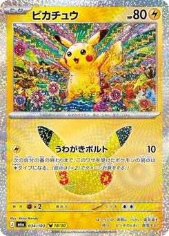 Pokémon-Karte Pikachu 034/000